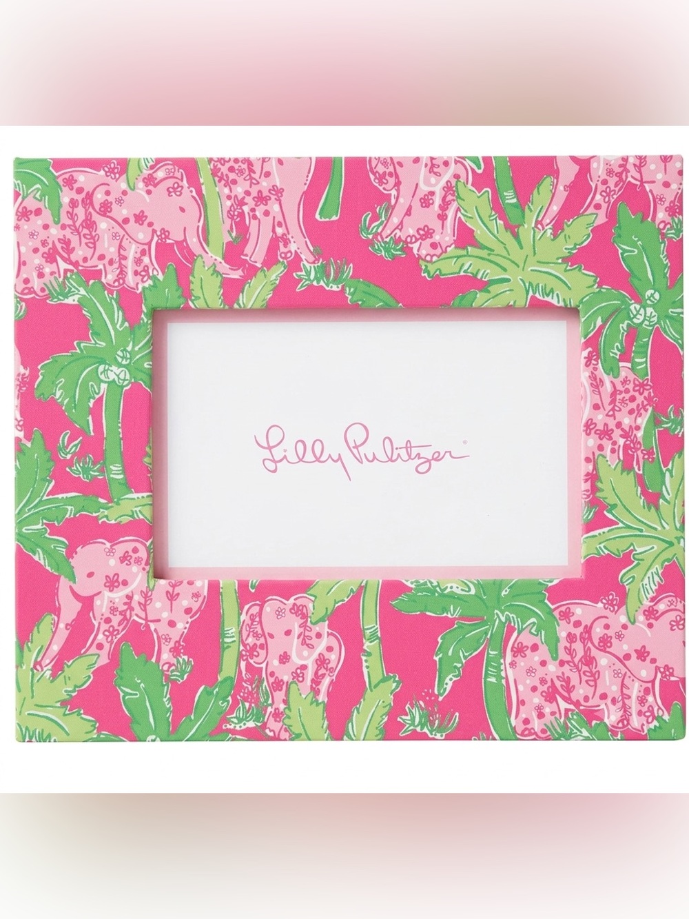 Lilly Pulitzer Picture Frame - Taboo Elephant & Palm Print